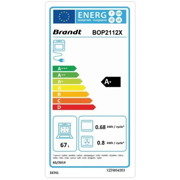 Four Pyrolyse BRANDT BOP2112X 5