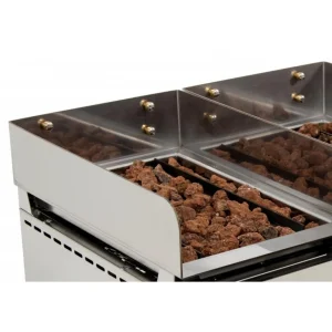 Grill à Gaz TRIPLE Avec Pierre Volcanique – Arilex 15