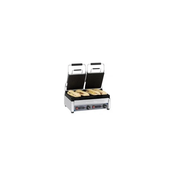 Grill Panini Double Rainuré Professionnel – 445 X 242 Mm – Casselin – 1