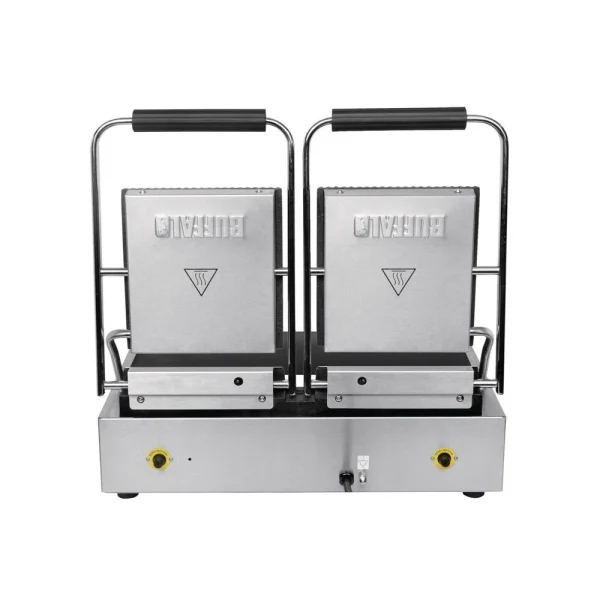 Grill Panini Professionnel Lisse Double – 2,9 KW – Buffalo – 3