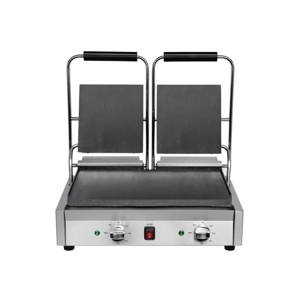 Grill Panini Professionnel Lisse Double – 2,9 KW – Buffalo – 5
