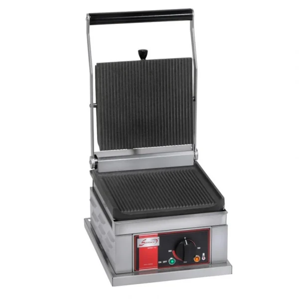 Grill Panini Simple – Petit Modèle – 2 Plaques Rainurées – Sofraca 1