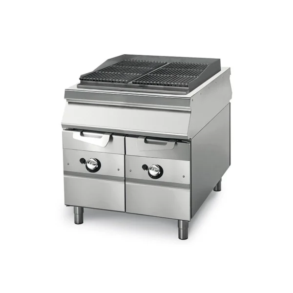 Materiel Chr Pro Grillade Gaz Sur Coffre Avec Tiroirs à Eau, Cuisson En Fonte Pour Via… 1
