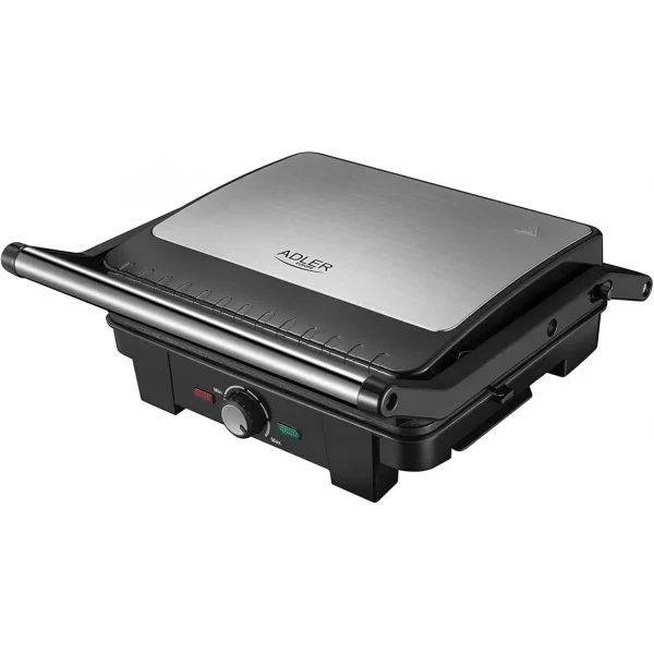 Adler Grille Viande électrique 29 X 24 Cm 2800W Gris Noir 1