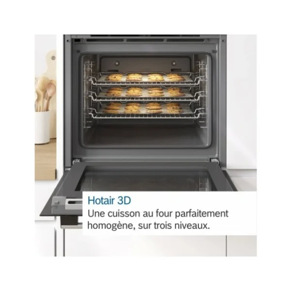 Bosch HBG5780S0 Four Pyrolytique 71L 4800W Acier Inoxydable Noir 4