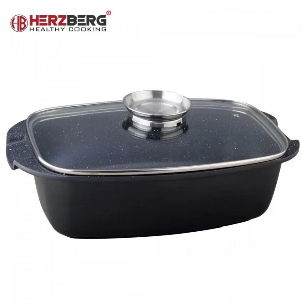 Herzberg Hg-7032rg: Gril À Rôtir Avec Revêtement En Marbre De 32 Cm 4