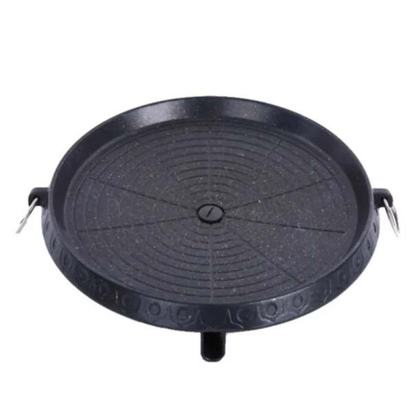 Marque Generique Coréen Rond En Alliage Barbecue Barbecue Grill Plaque Pan Pour Le Cam… 1