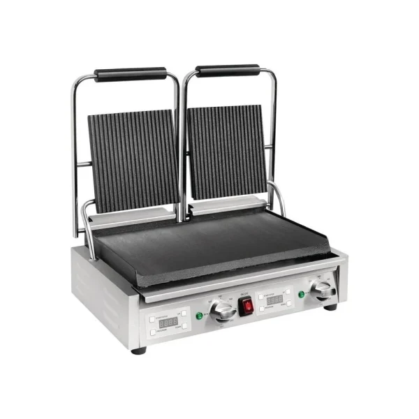 Buffalo Grill Panini Professionnel Double Rainuré/Lisse – 550 X 395 Mm – Buf… 1