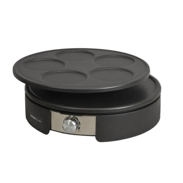KITCHEN CHEF KSLW-170F Crepiere Double Plaque – Noir 1