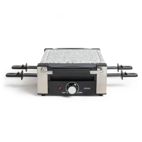 LIVOO Appareil à Raclette 4 Personnes 650w + Pierre à Griller – Doc261 – L… 5