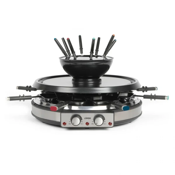 Appareil à Raclette 8 Personnes 1900w + Fondue – Doc265 – LIVOO 1