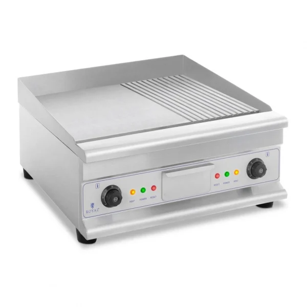 HELLOSHOP26 Plancha Grill électrique Nervurée Double 60 Cm 6 400 Watts 14_000286… 1