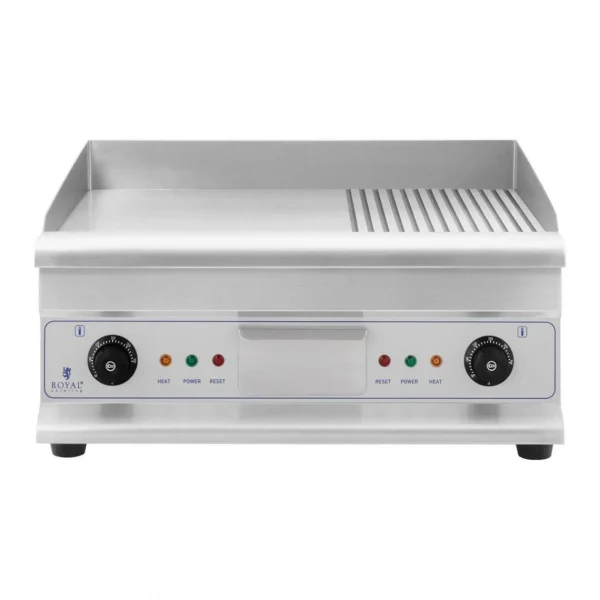 HELLOSHOP26 Plancha Grill électrique Nervurée Double 60 Cm 6 400 Watts 14_000286… 3