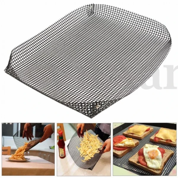 Marque Generique Plaque De Cuisson Antiadhésif Maille Plateau BBQ Paniers à Frites R?… 4