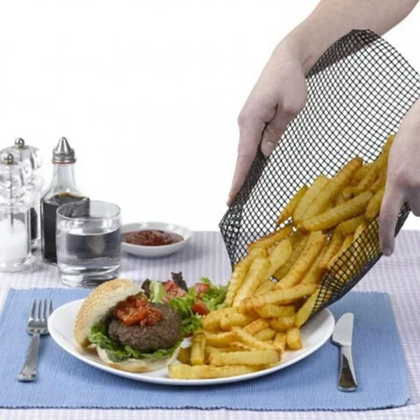 Marque Generique Plaque De Cuisson Antiadhésif Maille Plateau BBQ Paniers à Frites R?… 5