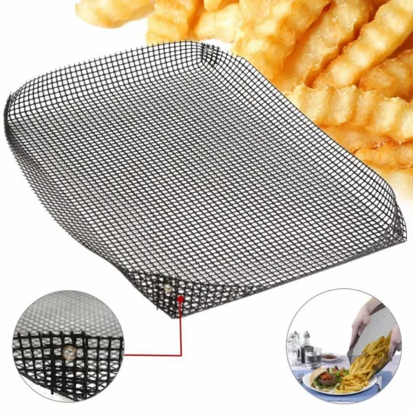 Marque Generique Plaque De Cuisson Antiadhésif Maille Plateau BBQ Paniers à Frites R?… 6