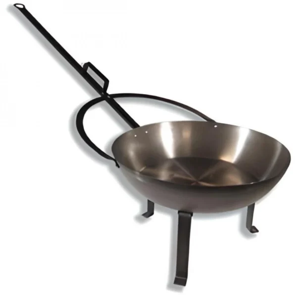 Visiodirect Poêle Profonde Avec Manche Renforcé Et Pieds Coloris Noir – Ø 55 Cm 3
