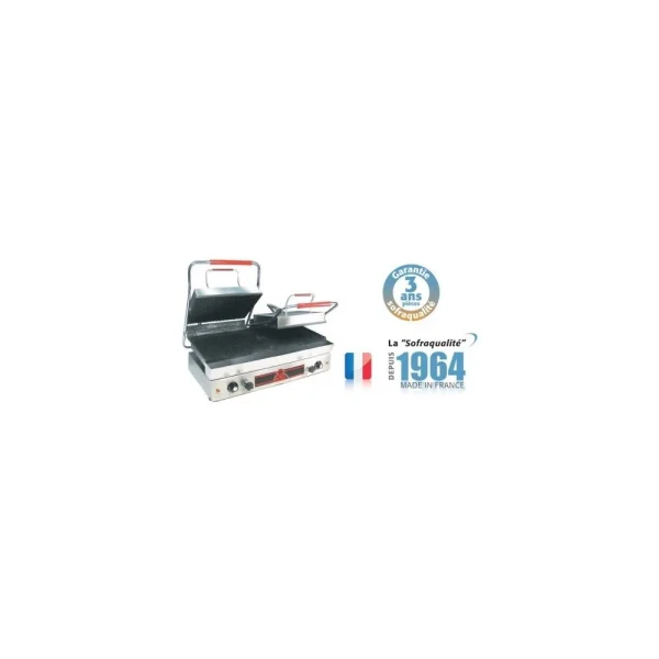 Sofraca Machine à Panini Double – Série F – Spécial Grillades – HAUT DEBIT … 1