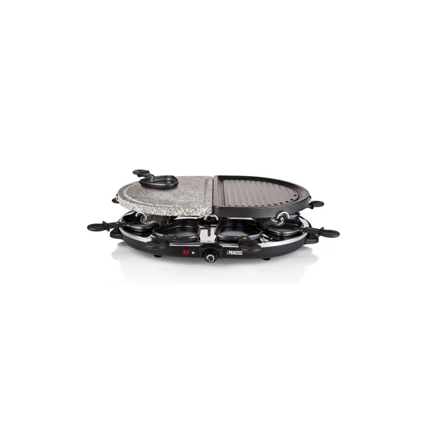 Princess Appareil à Raclette 8 Personnes 1200w + Pierre à Griller + Gril – 16… 1