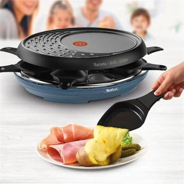 Tefal Appareil à Raclette 8 Personnes 1050w + Grill + Crêpière – Re310401… 4