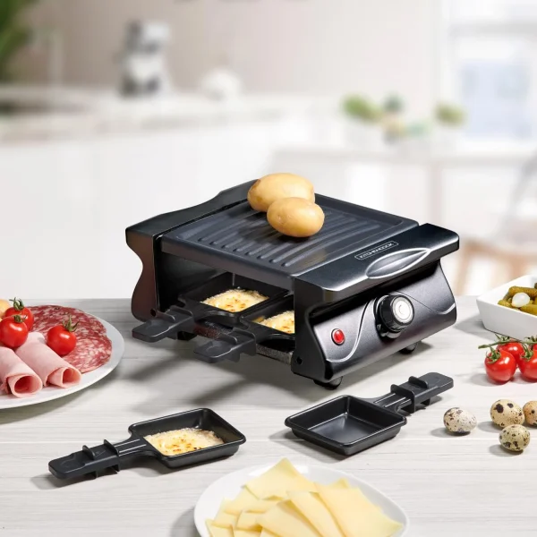 Raclette Grill Kitchencook 4 Personnes 650W – 4 Poêlons Antiadhésif 10