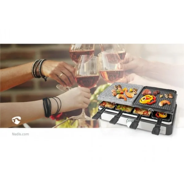 Nedis Raclette Multifonction FCRA300FBK8 6