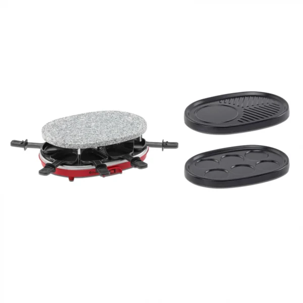 Raclette/pierre/gril/crêpe AYA RAC 3EN1 Rouge 1