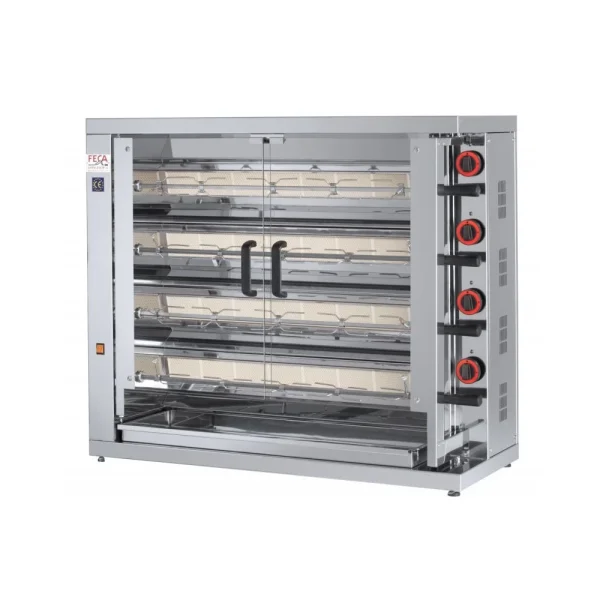Materiel Chr Pro Rôtissoire Professionnelle à Gaz – 24 Poulets – Féca – 1