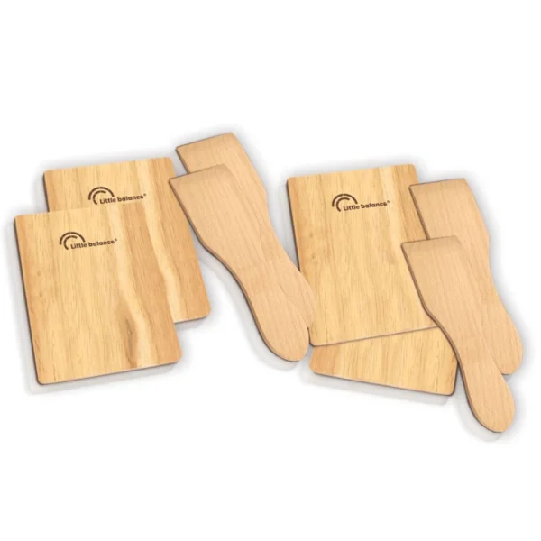 Set 4 Spatules + 4 Planchettes Bois – 8503 – LITTLE BALANCE 1