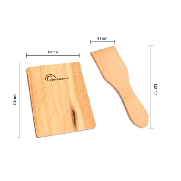 Set 4 Spatules + 4 Planchettes Bois – 8503 – LITTLE BALANCE 4