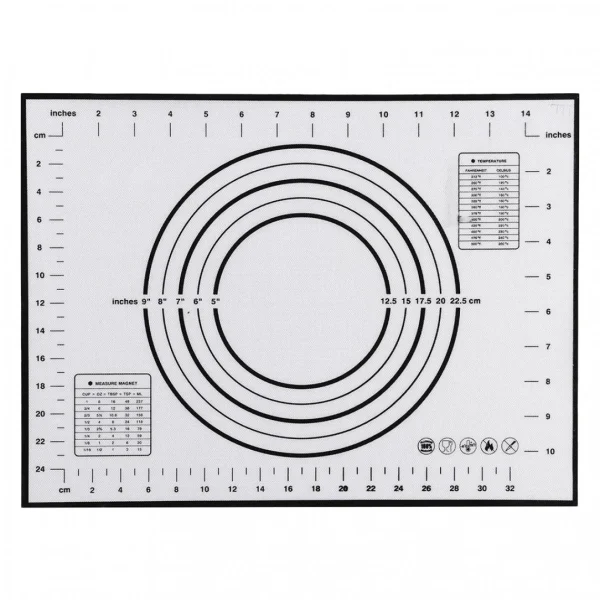 Marque Generique Tapis De Cuisson Pâte à Gâteau En Silicone Pétrissage Feuille Anti… 1