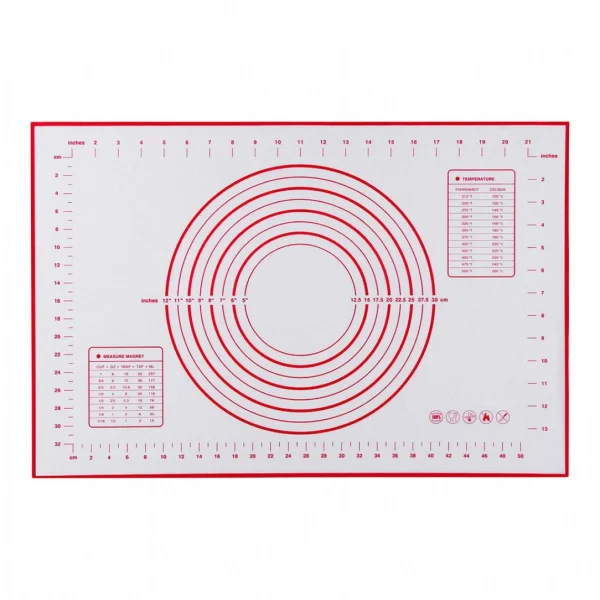 Marque Generique Tapis De Cuisson Pâte à Gâteau En Silicone Pétrissage Feuille Anti… 3