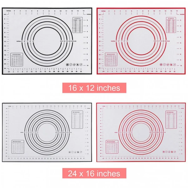 Marque Generique Tapis De Cuisson Pâte à Gâteau En Silicone Pétrissage Feuille Anti… 4