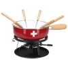 Les meilleures critiques de 🎉 Nouvel Set à Fondue Au Fromage Croix Suisse, 9 Pièces, Rouge/blanc – Kit De Fondue 🎁 10