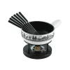 Vente flash 🎁 Kuhn Rikon Alpweide Set à Fondue Au Fromage à Induction 23 Cm – Kit De Fondue 🔥 8