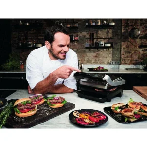 Nouveau ❤️ Tefal OptiGrill Elite GC750D Grille Intelligente – Gril De Contact 🎁 9