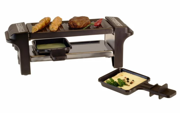 Offres 🌟 Nouvel Grill à Raclette Silhouette Noir 2 Personnes – Grils à Raclette 🔔 3