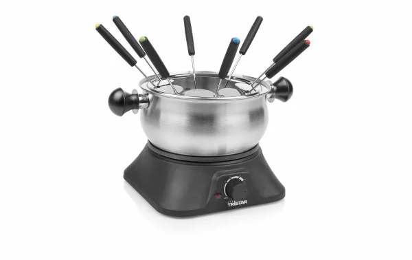 Meilleure affaire ⭐ Tristar Service à Fondue à La Viande FO-1109 10 Pièce/s, Acier Inoxydable/Noir – Kit De Fondue 😉 1