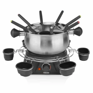 Meilleure affaire ⭐ Tristar Service à Fondue à La Viande FO-1109 10 Pièce/s, Acier Inoxydable/Noir – Kit De Fondue 😉 9