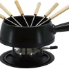 Meilleure vente ✔️ Kadastar Service à Fondue Au Fromage Medium Pure 9 Pièce/s, Noir – Kit De Fondue ⌛ 13