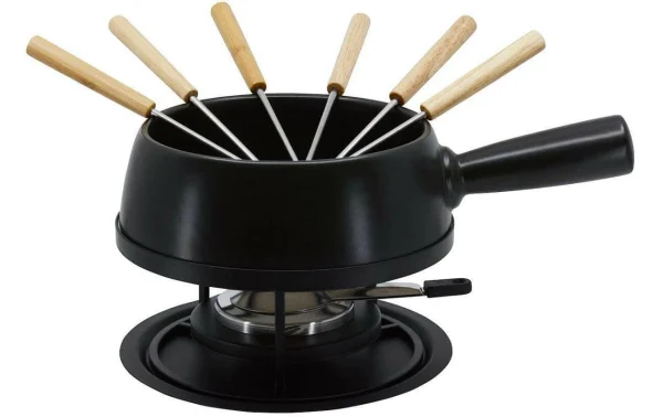 Meilleure vente ✔️ Kadastar Service à Fondue Au Fromage Medium Pure 9 Pièce/s, Noir – Kit De Fondue ⌛ 1