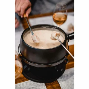 Meilleure vente ✔️ Kadastar Service à Fondue Au Fromage Medium Pure 9 Pièce/s, Noir – Kit De Fondue ⌛ 6