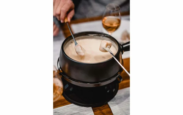 Meilleure vente ✔️ Kadastar Service à Fondue Au Fromage Medium Pure 9 Pièce/s, Noir – Kit De Fondue ⌛ 3