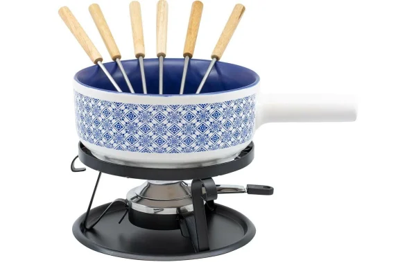 Les meilleures critiques de 🧨 Kadastar Service à Fondue Au Fromage Kacheln 9 Pièce/s, Bleu/Blanc – Kit De Fondue 😉 1