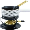 Coupon 😉 Kadastar Service à Fondue Au Fromage Dots 5 Pièce/s, Noir – Kit De Fondue 👍 5