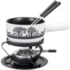Offres 😉 Kadastar Service à Fondue Au Fromage Bénichon De Montagne E16 5 Pièce/s, Noir/Blanc – Kit De Fondue 🌟 7