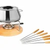 Meilleur prix 🎁 Stöckli Service à Fondue à La Viande Säntis 9 Pièce/s, Acier Inoxydable – Kit De Fondue ✔️ 5