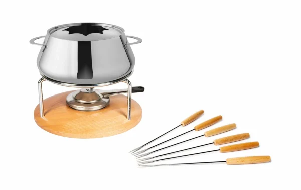Meilleur prix 🎁 Stöckli Service à Fondue à La Viande Säntis 9 Pièce/s, Acier Inoxydable – Kit De Fondue ✔️ 1