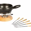 Sortie 🔥 Stöckli Service à Fondue Au Fromage Säntis 9 Pièce/s, Brun Clair/Noir – Kit De Fondue 😉 11