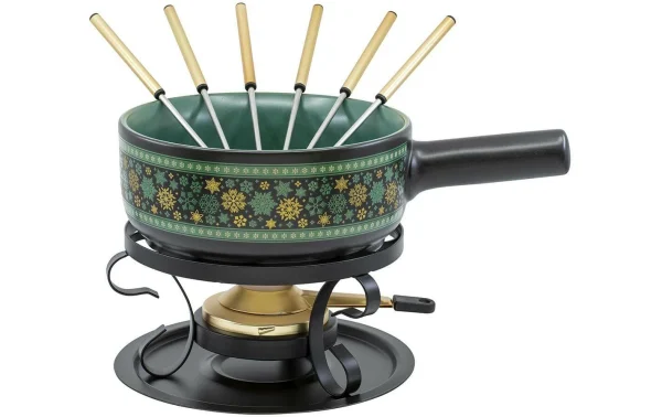 De gros 😉 Kadastar Service à Fondue Au Fromage Winter Stars Ø 22 Cm, 9 Pièce/s, Noir – Kit De Fondue ⭐ 1